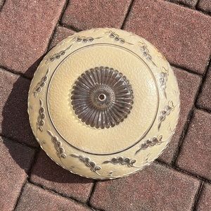 Antique 1930’s art deco ceiling light cover